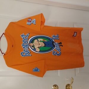 John Cena WWE Respect Earn It Never Give Up. Size XL. PRE-OWNED.